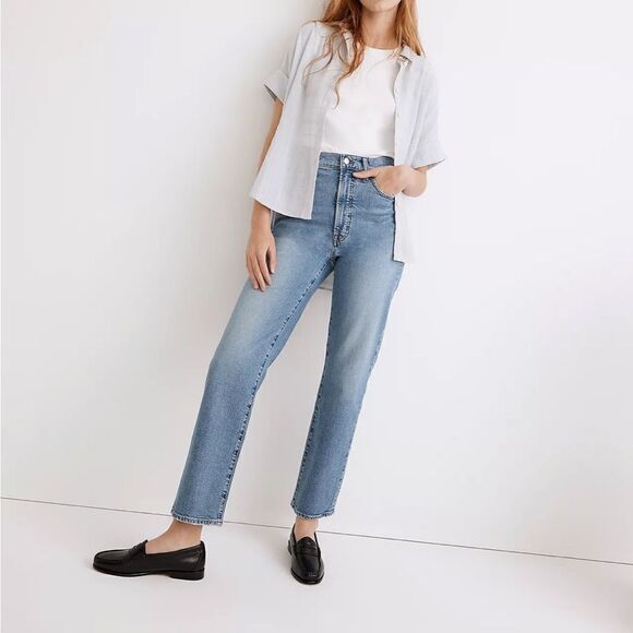 Madewell The Perfect Vintage Straight Jean in Montville Wash size 33 - Picture 1 of 8